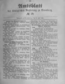Amtsblatt der Königlichen Preussischen Regierung zu Bromberg. 1889.07.19 No.29