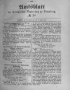Amtsblatt der Königlichen Preussischen Regierung zu Bromberg. 1889.07.26 No.30