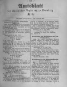 Amtsblatt der Königlichen Preussischen Regierung zu Bromberg. 1889.08.09 No.32