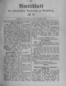 Amtsblatt der Königlichen Preussischen Regierung zu Bromberg. 1889.09.20 No.38