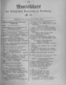 Amtsblatt der Königlichen Preussischen Regierung zu Bromberg. 1889.10.18 No.42