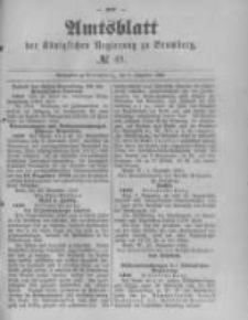 Amtsblatt der K&ouml;niglichen Preussischen Regierung zu Bromberg. 1889.12.06 No.49