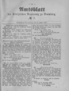Amtsblatt der Königlichen Preussischen Regierung zu Bromberg. 1890.01.10 No.2