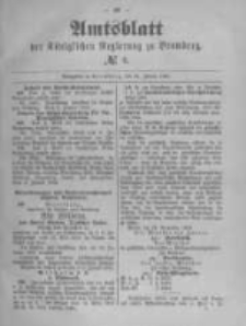 Amtsblatt der K&ouml;niglichen Preussischen Regierung zu Bromberg. 1890.01.24 No.4
