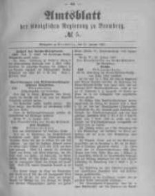 Amtsblatt der Königlichen Preussischen Regierung zu Bromberg. 1890.01.31 No.5