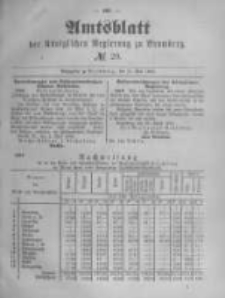 Amtsblatt der Königlichen Preussischen Regierung zu Bromberg. 1890.05.16 No.20