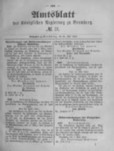 Amtsblatt der Königlichen Preussischen Regierung zu Bromberg. 1890.05.23 No.21