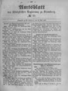 Amtsblatt der Königlichen Preussischen Regierung zu Bromberg. 1890.05.30 No.22