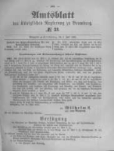 Amtsblatt der Königlichen Preussischen Regierung zu Bromberg. 1890.06.06 No.23