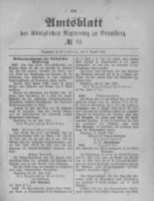 Amtsblatt der K&ouml;niglichen Preussischen Regierung zu Bromberg. 1890.08.08 No.32