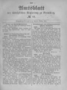 Amtsblatt der K&ouml;niglichen Preussischen Regierung zu Bromberg. 1890.10.31 No.44