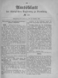 Amtsblatt der Königlichen Preussischen Regierung zu Bromberg. 1890.12.19 No.51