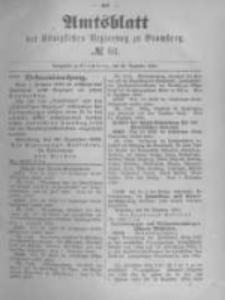 Amtsblatt der K&ouml;niglichen Preussischen Regierung zu Bromberg. 1890.12.26 No.52