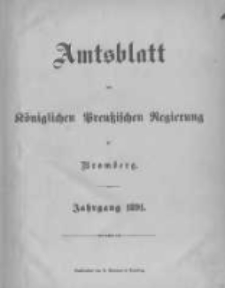 Amtsblatt der Königlichen Preussischen Regierung zu Bromberg. 1891.01.01 No.1