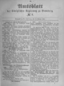 Amtsblatt der K&ouml;niglichen Preussischen Regierung zu Bromberg. 1891.02.19 No.8