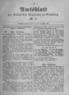 Amtsblatt der K&ouml;niglichen Preussischen Regierung zu Bromberg. 1891.03.12 No.11