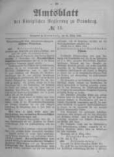 Amtsblatt der Königlichen Preussischen Regierung zu Bromberg. 1891.03.26 No.13