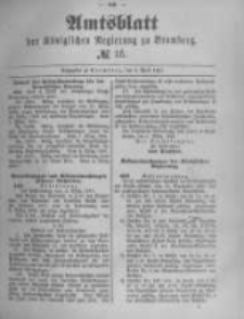 Amtsblatt der Königlichen Preussischen Regierung zu Bromberg. 1891.04.09 No.15