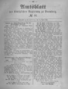 Amtsblatt der Königlichen Preussischen Regierung zu Bromberg. 1891.04.16 No.16