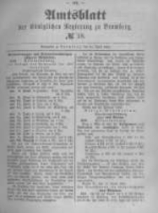 Amtsblatt der Königlichen Preussischen Regierung zu Bromberg. 1891.04.30 No.18