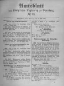Amtsblatt der Königlichen Preussischen Regierung zu Bromberg. 1891.05.14 No.20