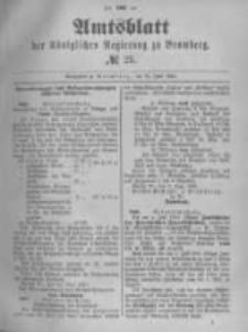 Amtsblatt der K&ouml;niglichen Preussischen Regierung zu Bromberg. 1891.06.18 No.25