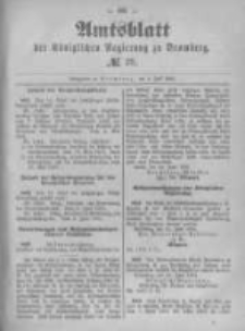 Amtsblatt der Königlichen Preussischen Regierung zu Bromberg. 1891.07.09 No.28