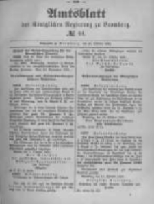 Amtsblatt der Königlichen Preussischen Regierung zu Bromberg. 1891.10.29 No.44