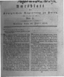 Amtsblatt der Königlichen Regierung zu Posen. 1816.07.16 Nro.7