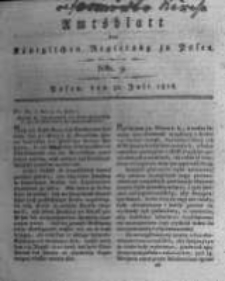 Amtsblatt der Königlichen Regierung zu Posen. 1816.07.30 Nro.9