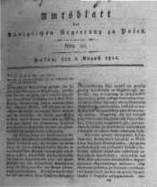 Amtsblatt der Königlichen Regierung zu Posen. 1816.08.06 Nro.10