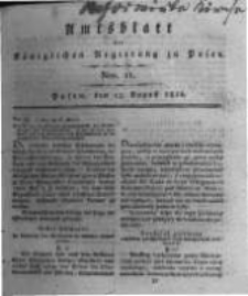 Amtsblatt der Königlichen Regierung zu Posen. 1816.08.13 Nro.11