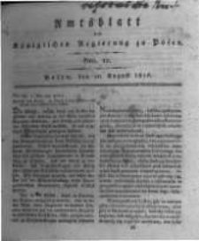 Amtsblatt der Königlichen Regierung zu Posen. 1816.08.20 Nro.12