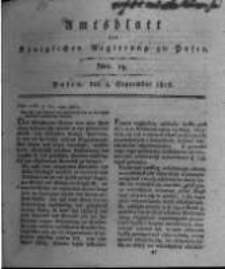 Amtsblatt der K&ouml;niglichen Regierung zu Posen. 1816.09.03 Nro.14