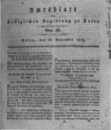Amtsblatt der Königlichen Regierung zu Posen. 1816.11.26 Nro.26