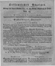 Oeffentlicher Anzeiger. 1816.11.05 Nro.19