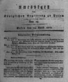 Amtsblatt der Königlichen Regierung zu Posen. 1817.04.15 Nro.15