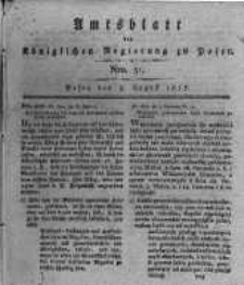 Amtsblatt der Königlichen Regierung zu Posen. 1817.08.05 Nro.31