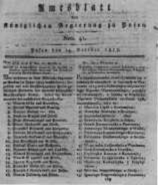 Amtsblatt der Königlichen Regierung zu Posen. 1817.10.14 Nro.41