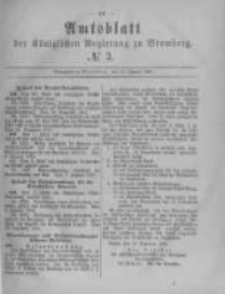 Amtsblatt der Königlichen Preussischen Regierung zu Bromberg. 1882.01.20 No.3