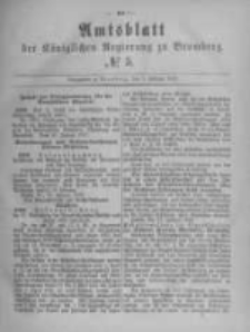 Amtsblatt der K&ouml;niglichen Preussischen Regierung zu Bromberg. 1882.02.03 No.5
