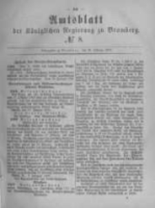 Amtsblatt der Königlichen Preussischen Regierung zu Bromberg. 1882.02.24 No.8