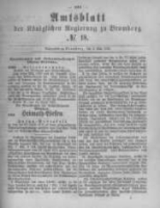 Amtsblatt der Königlichen Preussischen Regierung zu Bromberg. 1882.05.05 No.18