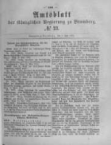 Amtsblatt der Königlichen Preussischen Regierung zu Bromberg. 1882.06.09 No.23