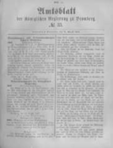 Amtsblatt der Königlichen Preussischen Regierung zu Bromberg. 1882.08.18 No.33