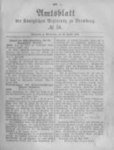 Amtsblatt der Königlichen Preussischen Regierung zu Bromberg. 1882.08.25 No.34