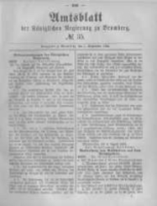 Amtsblatt der Königlichen Preussischen Regierung zu Bromberg. 1882.09.01 No.35
