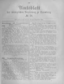 Amtsblatt der Königlichen Preussischen Regierung zu Bromberg. 1882.09.22 No.38
