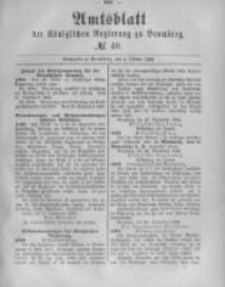 Amtsblatt der Königlichen Preussischen Regierung zu Bromberg. 1882.10.06 No.40
