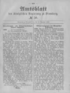 Amtsblatt der K&ouml;niglichen Preussischen Regierung zu Bromberg. 1882.12.15 No.50